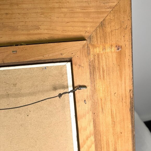 VTG 1971 Acrylic Painting Mid Century St Mary’s Lake Signed Framed Landscape - Picture 4 of 11